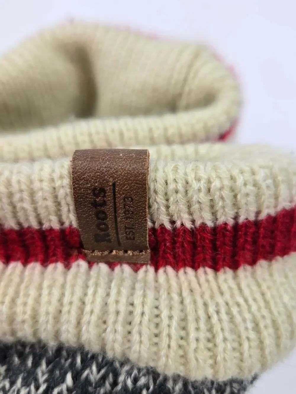 Roots Kids Sock Monkey Knit Slippers Baby 12-24 Months US Size 5-7